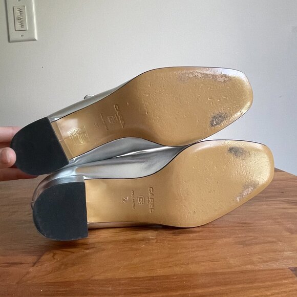 Carel Kina Silver leather Mary Janes - 38 - Picture 5 of 6